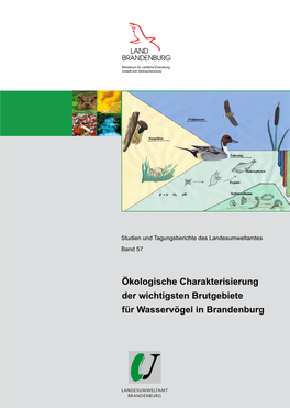 Ökologische Charakterisierung Der Wichtigsten Brutgebiete Für Wasservögel in Brandenburg