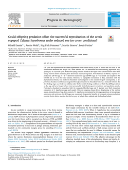 Could Offspring Predation Offset the Successful Reproduction of the Arctic