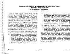 Neogene Structural Evolution of the Southern Zone Bibans Chain (Algeria)