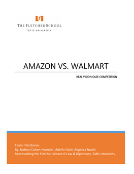 Amazon Vs. Walmart