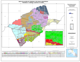 Mapa De Valores De Terrenos Por Zonas Homogéneas