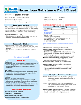 1767 Date: September 1999 Revision: August 2008 DOT Number: UN 1829