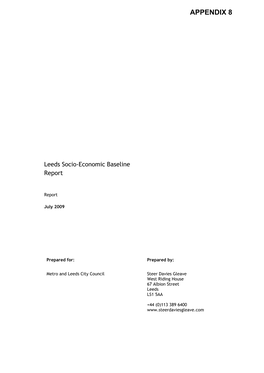 Steer Davies Gleave's Socio-Economic Baseline Report