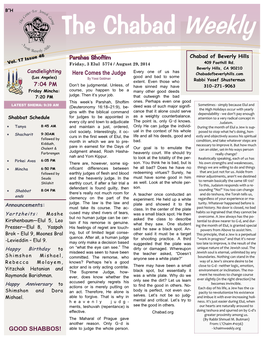 The Chabad Weekly