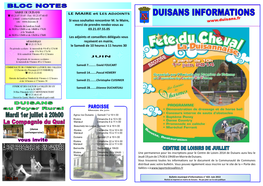 Duisans Informations