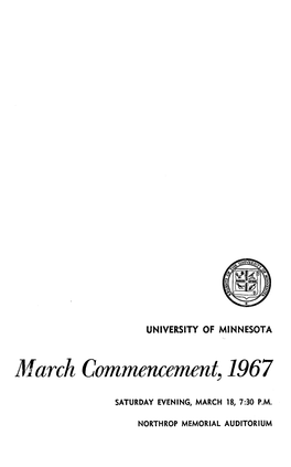 AI Arch Commencement, 1967