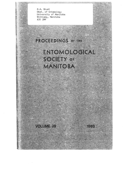 Proc Ent Soc Mb 1983, Volume 39