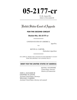 12-6-2005 US V. Carter 2Nd Circut Brief