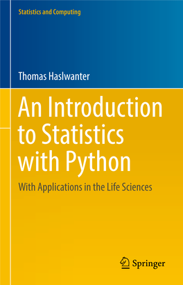 Python with Applications in the Life Sciences Statistics and Computing