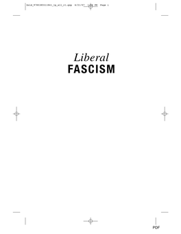 Liberal FASCISM