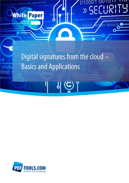 White Paper Digital Signatures from the Cloud – Basics and Applications