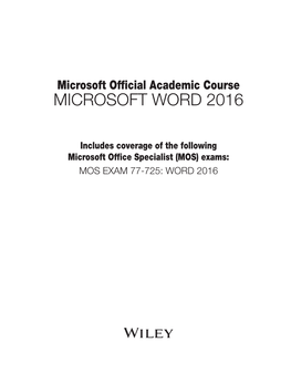 Microsoft Word 2016