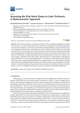 Assessing the Fish Stock Status in Lake Trichonis: a Hydroacoustic Approach