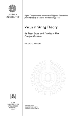 Vacua in String Theory