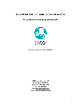 Blueprint for U.S. Whale Conservation