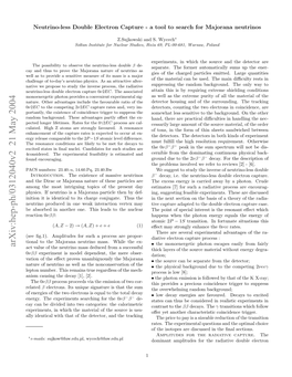 Arxiv:Hep-Ph/0312040V2 21 May 2004 Nacmn Ftecpuertsi Xetdt Cu Ten- at Resonance Occur 2 to a the Expected to Comparable Favoured