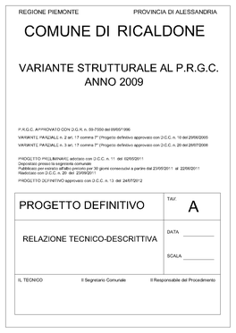 Relazione PRGC