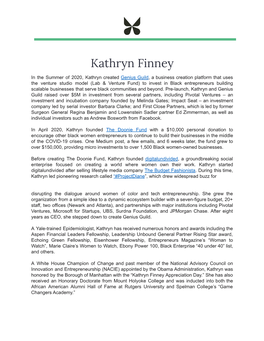 Kathryn Finney ( Long Bio)