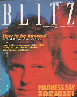 BLITZ Issue 26 Nov 1984