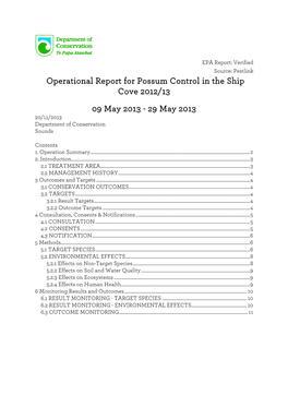 2013 Marlborough Ship Cove Report(PDF, 131