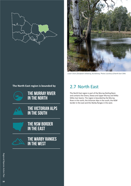 2.7 North East the MURRAY RIVER in the NORTH the VICTORIAN