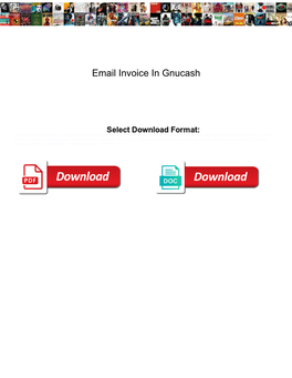 Email Invoice in Gnucash