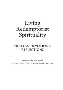 Living Redemptorist Spirituality