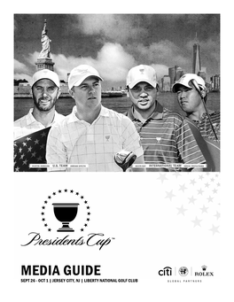 MEDIA GUIDE SEPT 26 - OCT 1 | JERSEY CITY, NJ | LIBERTY NATIONAL GOLF CLUB Table of Contents