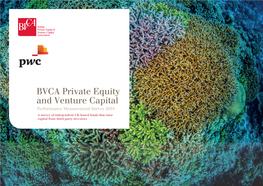 BVCA Private Equity and Venture Capital Performance Measurement Survey 2018