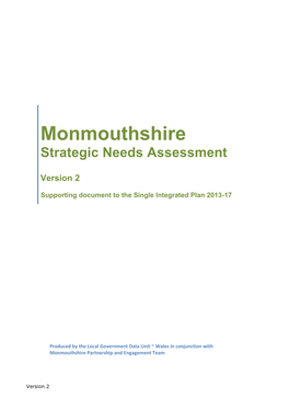 Monmouthshire Draft Data Analysis