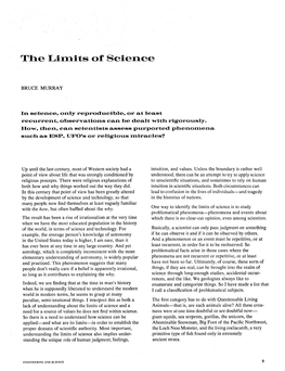 The Limits of Science