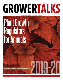 2019-20 Plant Growth Regulators for Annuals