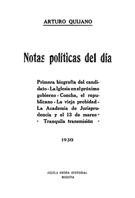 Notas Políticas Del Día