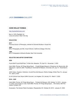 Jack Shainman Gallery