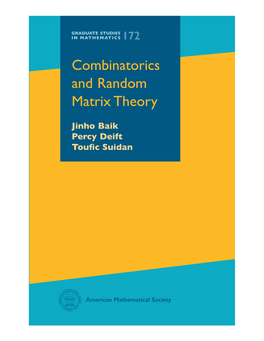Combinatorics and Random Matrix Theory