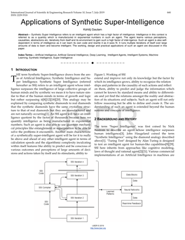 Applications of Synthetic Super-Intelligence Kshitij Gautam