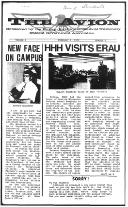 New Face I Hhh Visits Erau