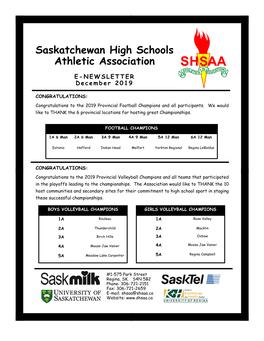 Saskatchewan High Schools Athletic Association