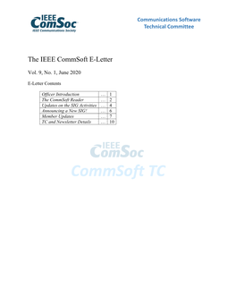 The IEEE Commsoft E-Letter