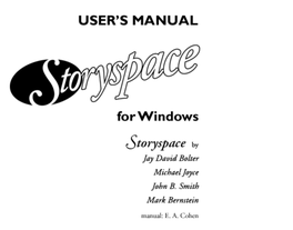 Storyspace for Windows User's Manual