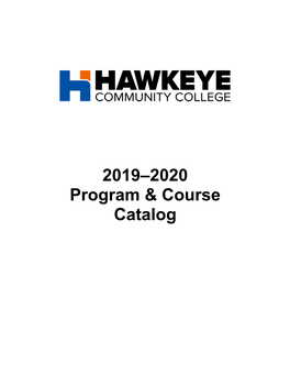 2019–2020 Program & Course Catalog