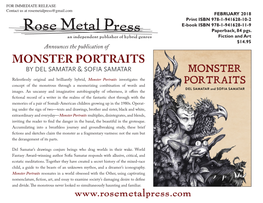 Monster Portraits Investigates the Concept of the Monstrous Through a Mesmerizing Combination of Words and Images