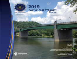 Twelve Year Program State Transportation August 2018 Commission