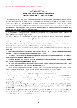 Edital Com As Alterações Incluídas (DOU De 30 De Junho De 2021, Seção 3, Página 64)