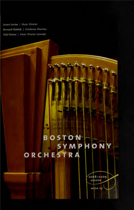 Boston Symphony Orchestra Concert Programs, Season 128, 2008