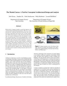 The Mental Canvas: a Tool for Conceptual Architectural Design and Analysis