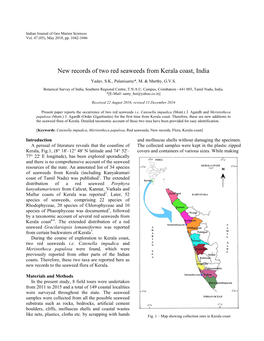 New Records of Two Red Seaweeds from Kerala Coast, India