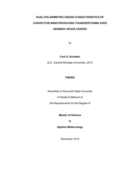 Dual-Polarimetric Radar Characteristics of Convective-Wind