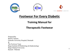 Training Manual for Therapeutic Footwear