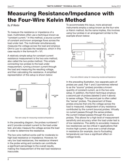 Measuring Resistance/Impedance with the Four-Wire Kelvin Method